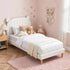 Kids King Single Bed Frame Bear Ears Headboard Upholstered Leather Platform Bed for Child