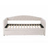 Artiss Single Daybed Velvet Trundle Bed Frame Tufted Guest Bed
