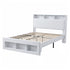 Artiss Queen Bed Frame with Storage Charging Station & LED White