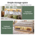 Artiss Queen Bed Frame with Storage Charging Station & LED White