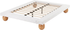 Artiss Queen Bouclé Platform Bed Frame & 2 Bedside Tables Set, Rubberwood Feet