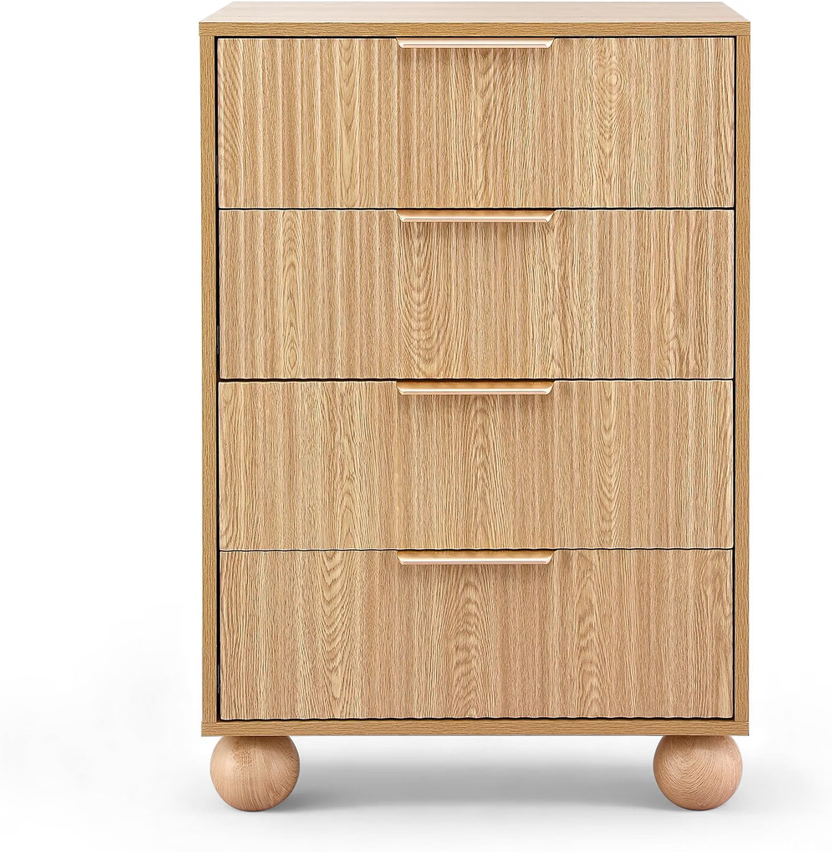 Artiss Queen Bouclé Platform Bed Frame & 2 Chest of Drawers Set, White, 300kg