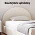 Bed Frame Gas Lift Storage Base Platform Boucle Fabric King Single ELLA