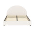 Bed Frame Gas Lift Storage Base Platform Boucle Fabric Queen Size ELLA