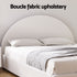 Bed Frame Gas Lift Storage Base Platform Boucle Fabric Queen Size ELLA