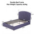 Artiss Double Bed Frame with Lift Up Storage and USB Ports Grey