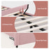 Artiss Double Bed Frame 2 Storage Drawers Velvet Shell Headboard LED Light Pink