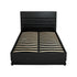 Artiss Bed Frame King Single Size LED Gas Lift Black LUMI