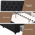 King Bed Frame Storage Charging Station Upholstered 3 Drawers USB Type-C