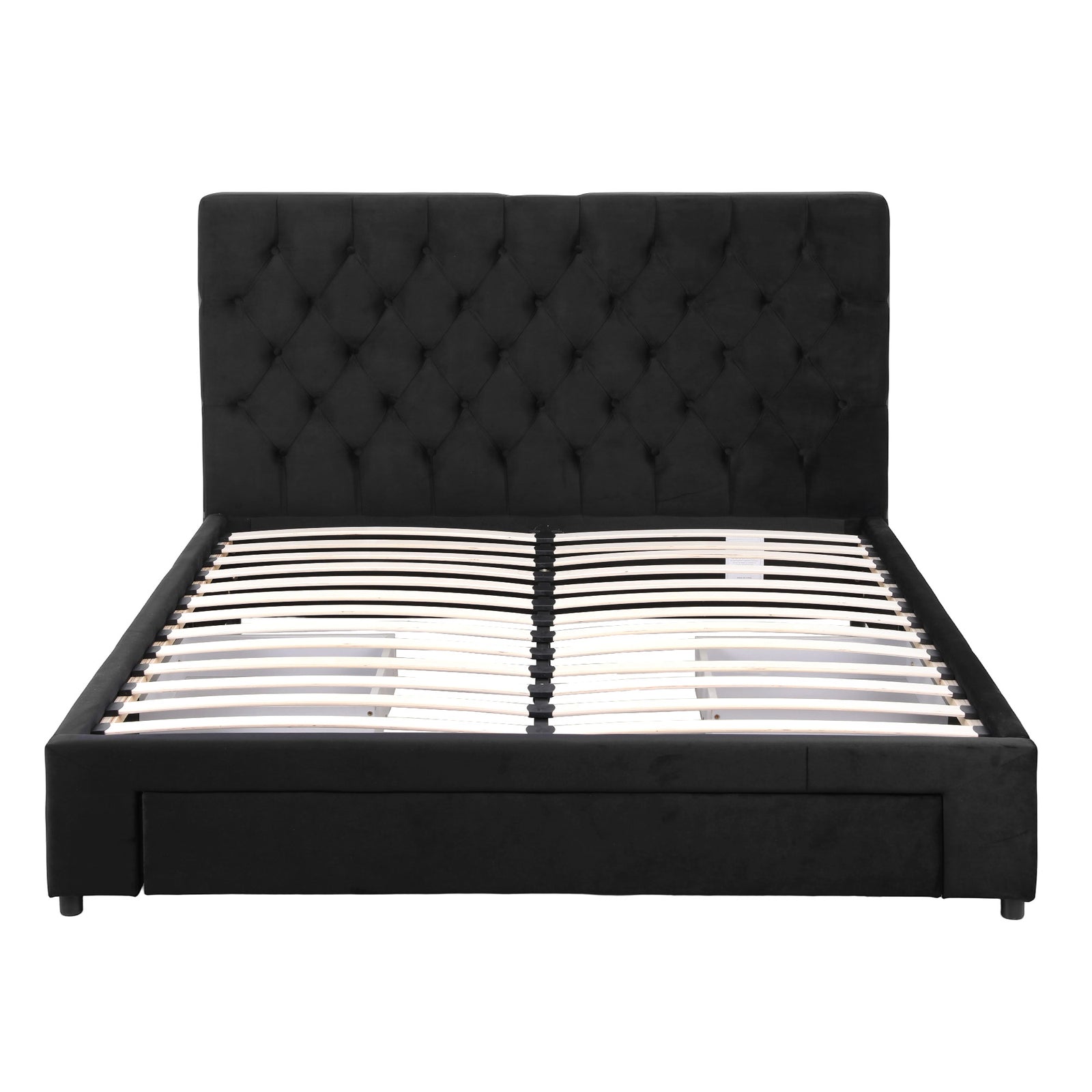 Queen Bed Frame Storage Charging Station Upholstered 3 Drawers USB Type-C