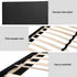 Double Bed Frame Charcoal Faux Linen Upholstered NEO