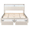 Artiss King Upholstered Bed Frame – Storage Shelf, Drawers & Charging Station