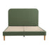 Artiss Double Bed Frame, Green Fabric, Padded Headboard, 300kg Capacity