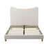 Artiss Double Bed Frame with Boucle Headboard, Beige, 300kg Capacity