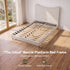 Artiss Double Bed Frame with Boucle Headboard, Beige, 300kg Capacity