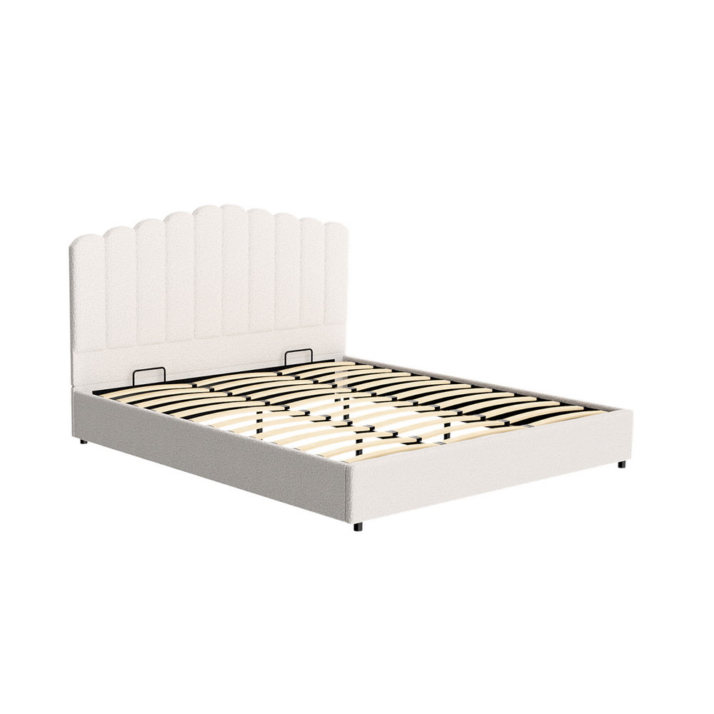 Bed Frame King Size Boucle FION