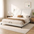 Artiss King Size Bed Frame with Adjustable Headboard, PU Leather