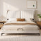Artiss Queen Size Bed Frame with Adjustable Headboard, PU Leather