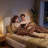 Artiss King Bed Frame with 100cm Bouclé Headboard, USB-C & Night Lights