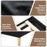 Double Bed Frame Upholstered Adjustable Headboard Mood Lighting Heavy Duty Black Velvet