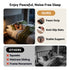 Double Bed Frame with Adjustable Headboard, Grey, 300kg Capacity