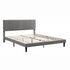 Artiss King Bed Frame with Adjustable Upholstered Headboard, Grey Linen, 300kg