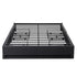 Double Bed Frame with Storage Drawers RGB Lights Charging Station Upholstered Fabric