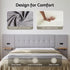 Artiss King Bed Frame Upholstered 292cm Wide Headboard Shelves USB Charging Grey
