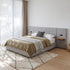 Artiss King Bed Frame Upholstered 292cm Wide Headboard Shelves USB Charging Grey