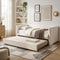 Artiss King Single Daybed with Trundle, Boucle Upholstered Bed Frame Guest Bed