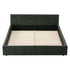 Artiss King Bed Frame Chenille Heavy Duty Platform Base Green 300kg Support No Box Spring Needed