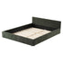 Artiss Queen Bed Frame Chenille Heavy Duty Platform Base Green 300kg Support No Box Spring Needed