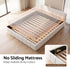Artiss King Bed Frame with Charging, LED Lights & Tufted Headboard
