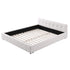 Artiss Queen Bed Frame with Charging, LED Lights & Tufted Headboard