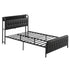 Double Bed Frame with Storage Headboard SAA Certified Charging Station