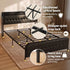 King Bed Frame with Storage Headboard SAA Certified Charging Station