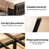 King Bed Frame with Storage Headboard SAA Certified Charging Station