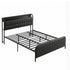 King Bed Frame with Storage Headboard SAA Certified Charging Station