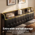 Queen Bed Frame with Storage Headboard SAA Certified Charging Station