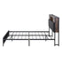 Queen Bed Frame with LED Lights and Storage Headboard Charging Station