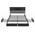 Artiss King Bed Frame with Storage, 4 Drawers and Charging Station