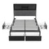 Artiss Queen Bed Frame with Storage, 4 Drawers and Charging Station