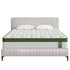BedStory King Bed Frame with Mattress Set Platform Base Pocket Coil Linen Upholstered