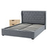 Gas Lift Queen Bed Frame and Bedside Table Set 2 Drawer Nightstand Bedroom Furniture Bundle