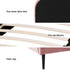 King Single Storage Bed Frame Velvet with Bedside Table Pink