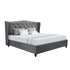Artiss and BedStory Double Bed Frame and Mattress Set Memory Foam Cooling Gel Medium Soft Tufted Wing Headboard Grey