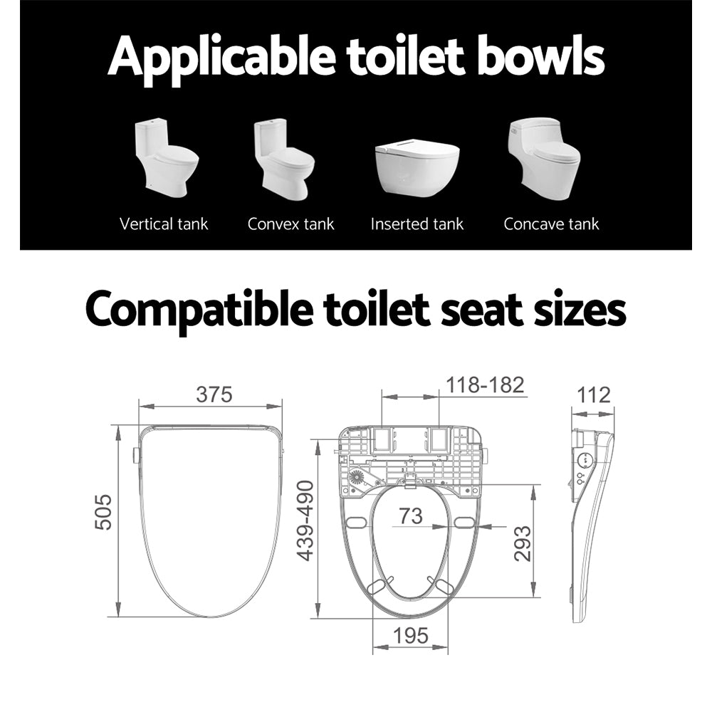 Bidet Electric Toilet Seat Cover Remote Control