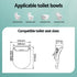 Smart Electric Bidet Toilet Seat Cover D-Shape SIAA Material Certified