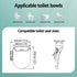 Smart Electric Bidet Toilet Seat Cover D-Shape SIAA Material Certified