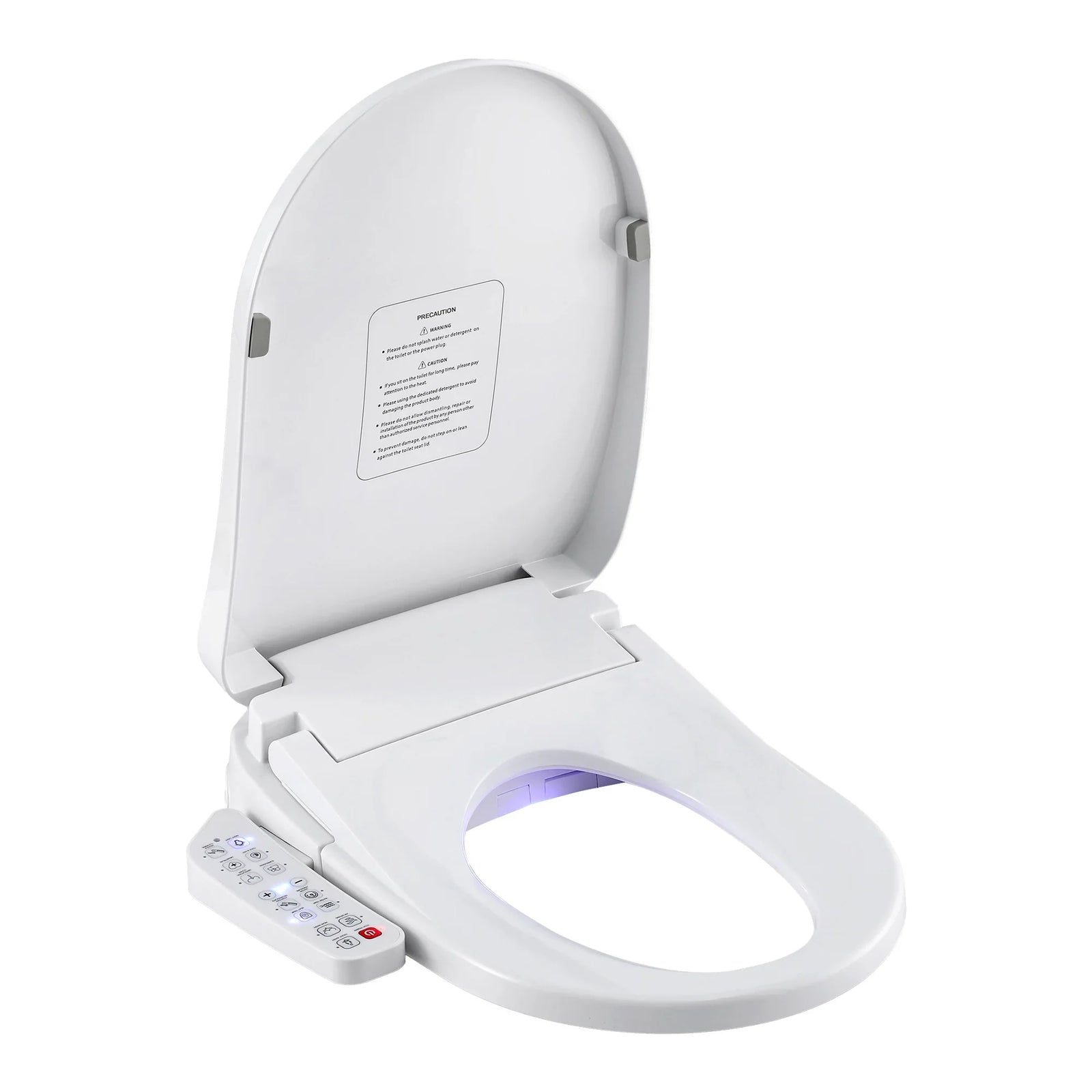 Electric Bidet Toilet Seat Cover Heated Warm Water Dryer LED Night Light